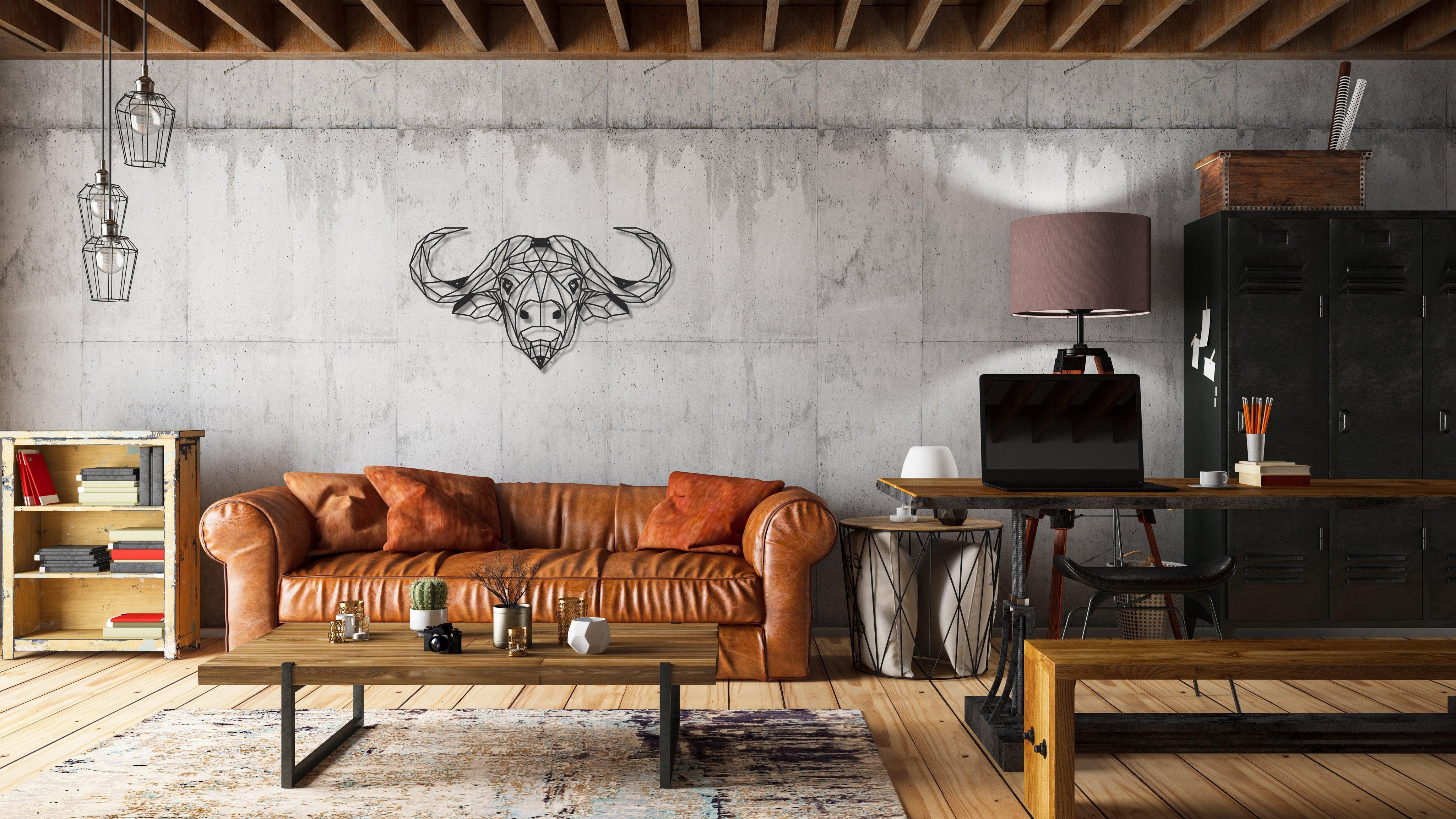 ・"Buffalo"・Premium Metal Wall Art - Limited Edition - ArtDesigna Glass Printing Wall Art