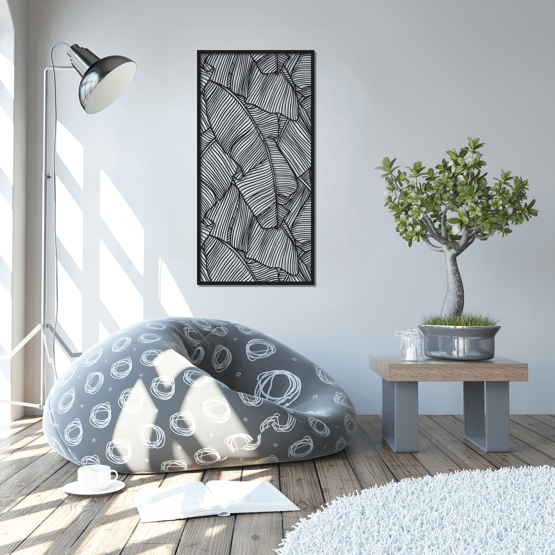 ・"Leafs"・Premium Metal Wall Art - Limited Edition - ArtDesigna Glass Printing Wall Art