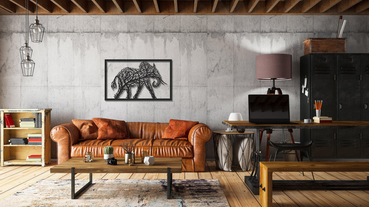 ・"Elephant Tree"・Premium Metal Wall Art - Limited Edition - ArtDesigna Glass Printing Wall Art