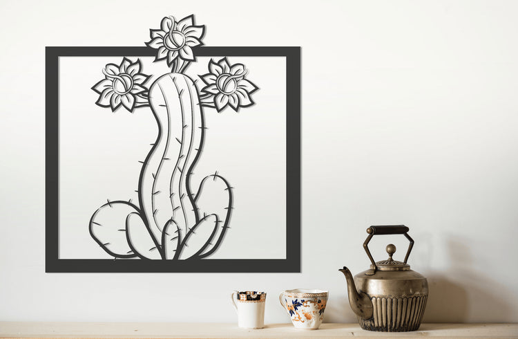 ・"Cactus"・Premium Metal Wall Art - Limited Edition - ArtDesigna Glass Printing Wall Art