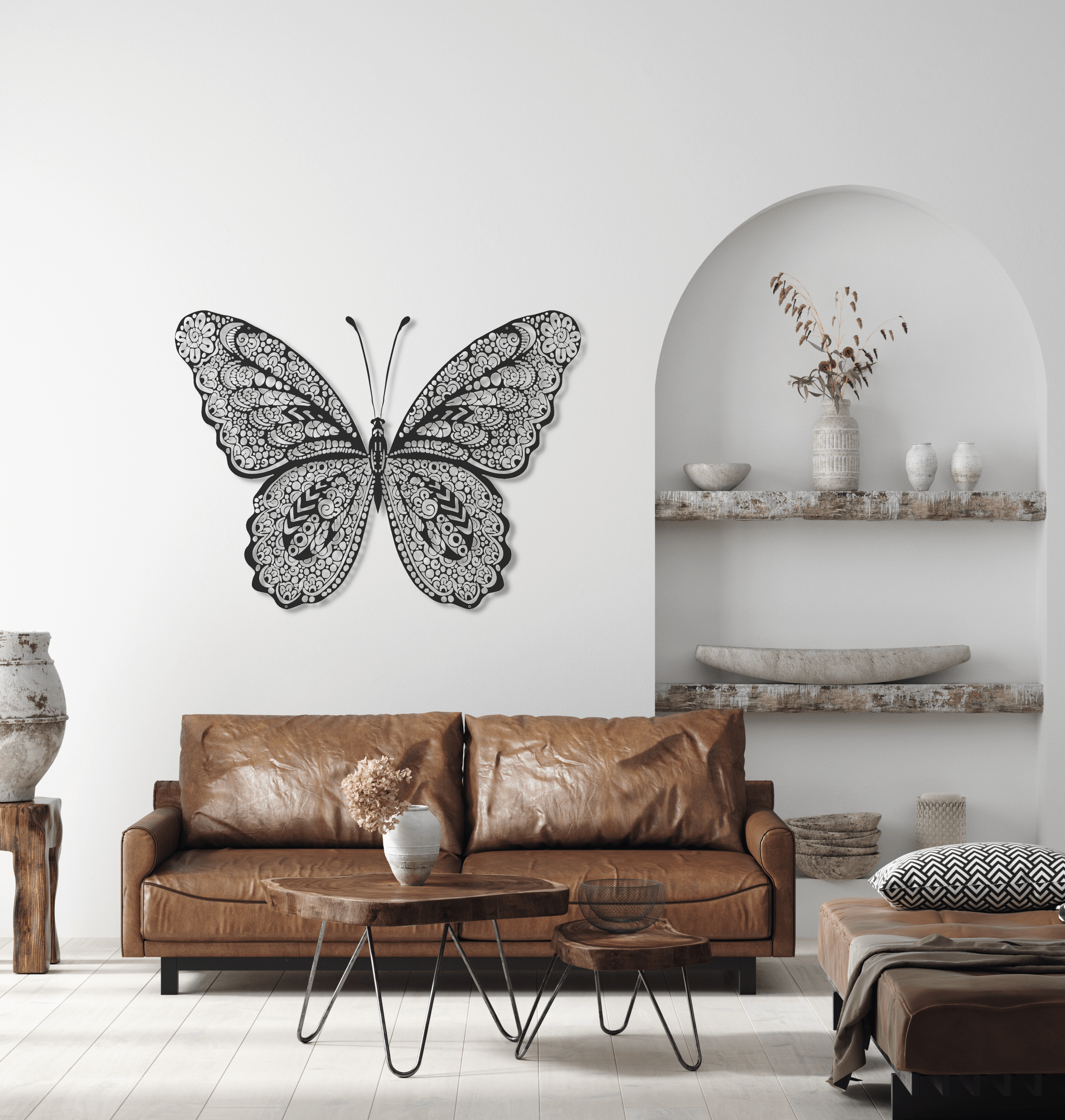 ・"Butterfly"・Premium Metal Wall Art - Limited Edition - ArtDesigna Glass Printing Wall Art