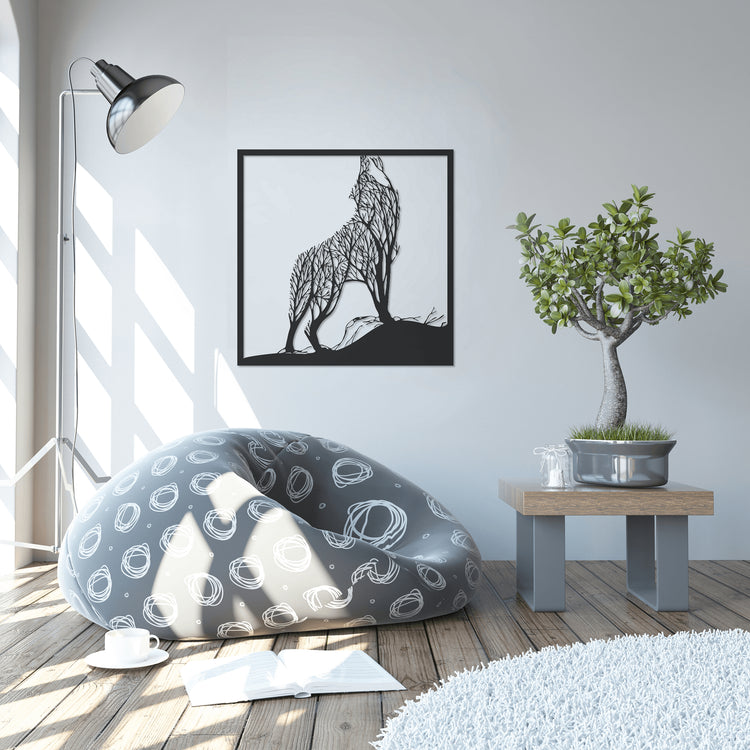 ・"Wolf Tree"・Premium Metal Wall Art - Limited Edition - ArtDesigna Glass Printing Wall Art