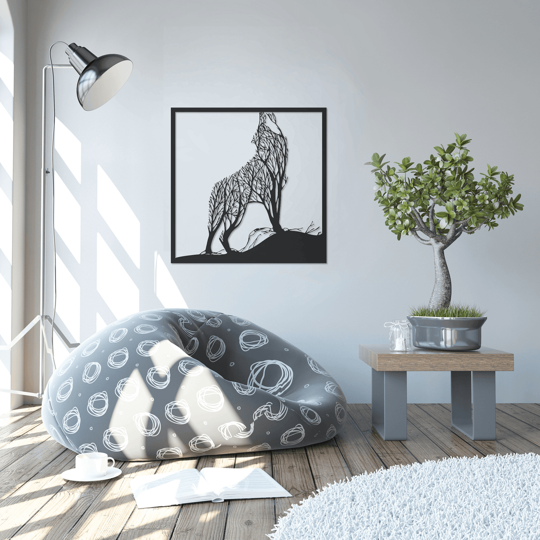 ・"Wolf Tree"・Premium Metal Wall Art - Limited Edition - ArtDesigna Glass Printing Wall Art