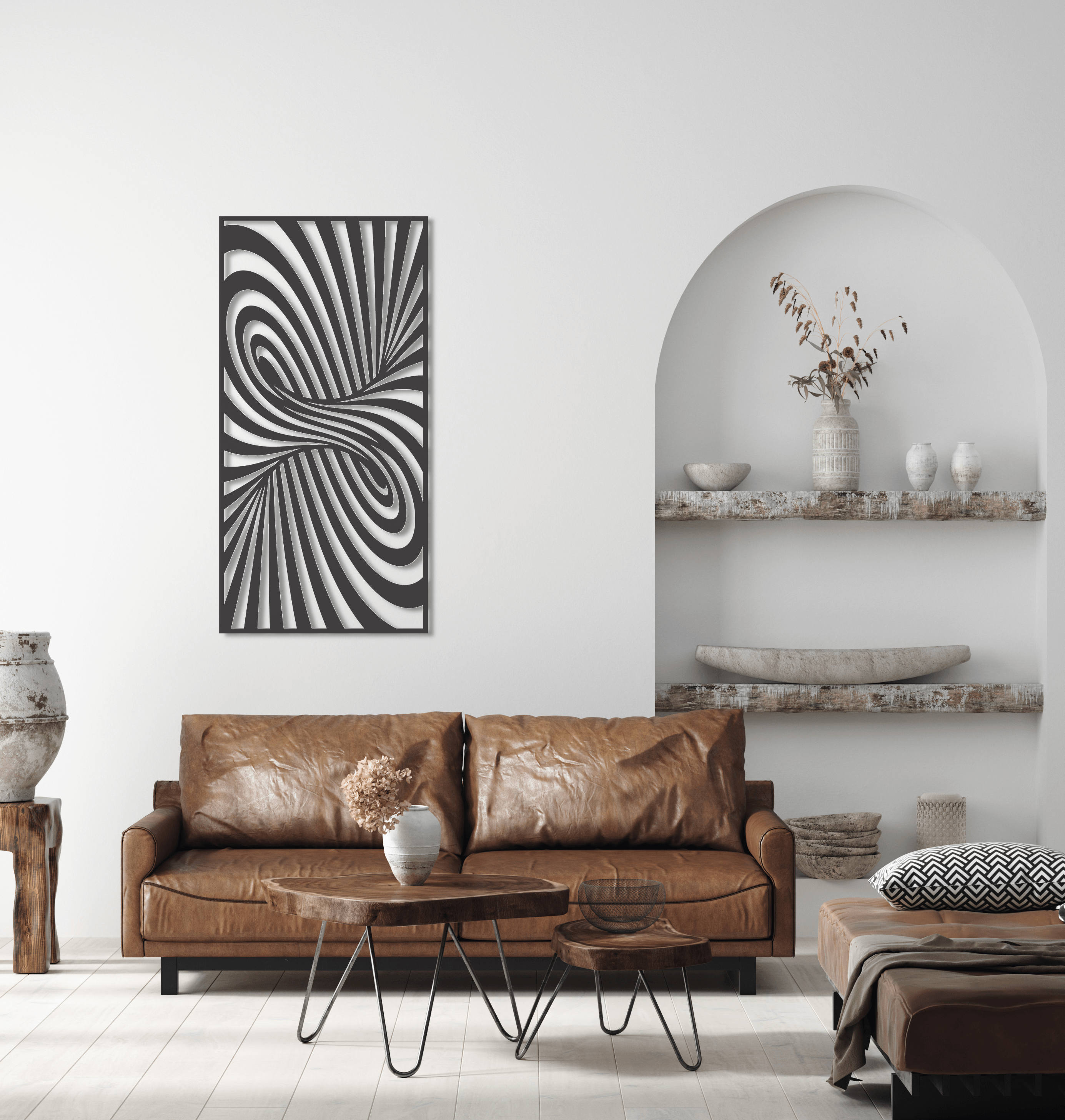 ・"Spiral Vertical"・Premium Metal Wall Art - Limited Edition - ArtDesigna Glass Printing Wall Art