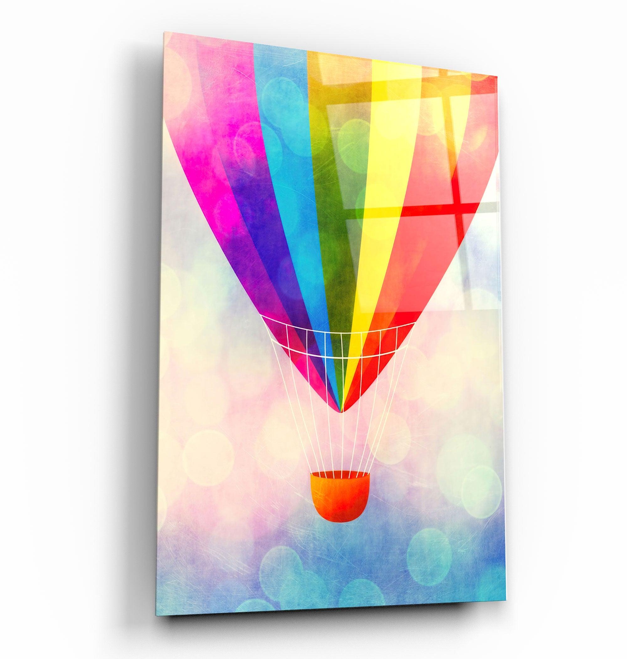 ・"The Air Balloon"・Glass Wall Art - ArtDesigna Glass Printing Wall Art