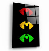 Shush In Colors | Glass Wall Art