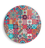 ・"Mosaics"・Rounded Glass Wall Art