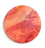 ・"Like Mars"・Rounded Glass Wall Art