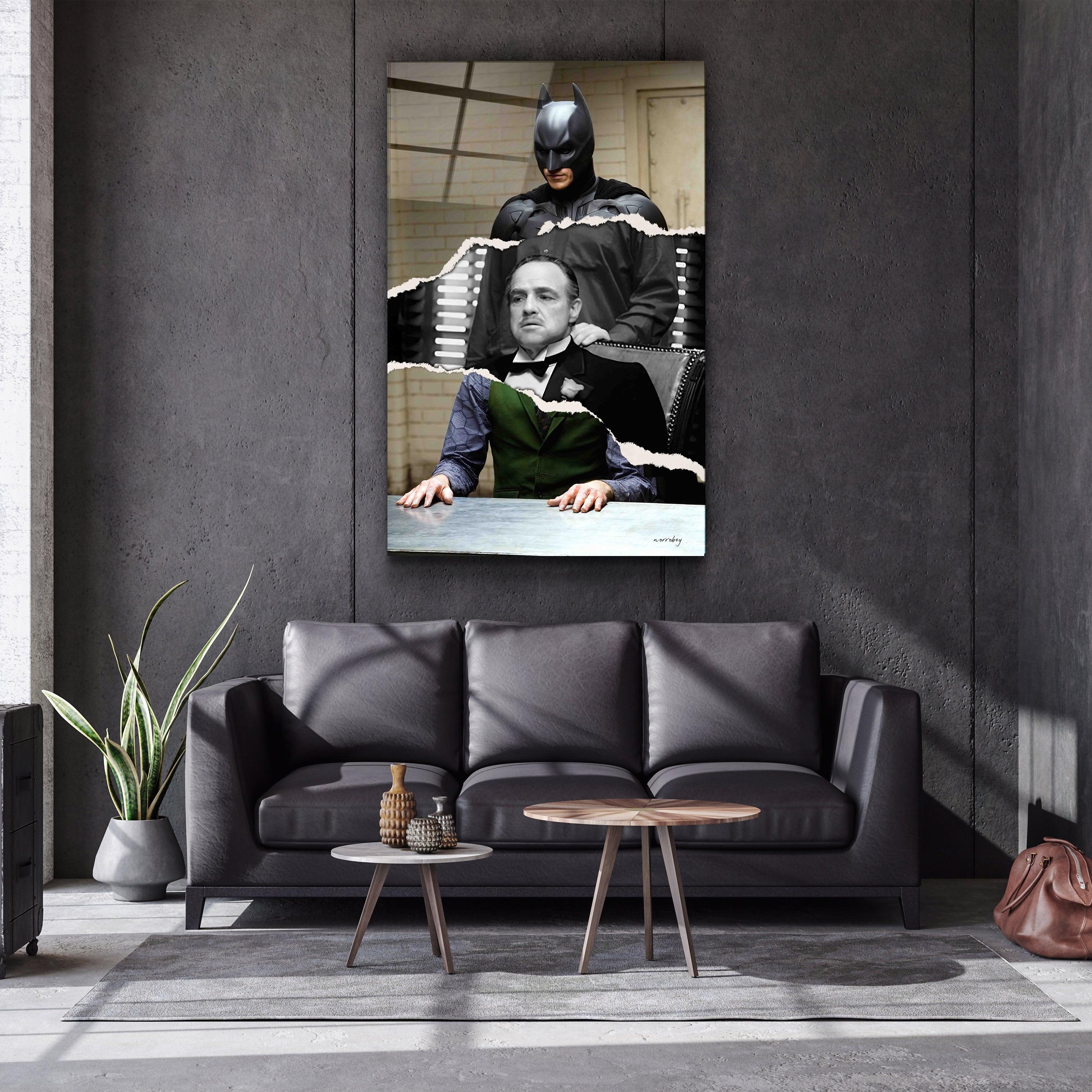 ・"Batman Vito Joker "・Designers Collection Glass Wall Art - ArtDesigna Glass Printing Wall Art
