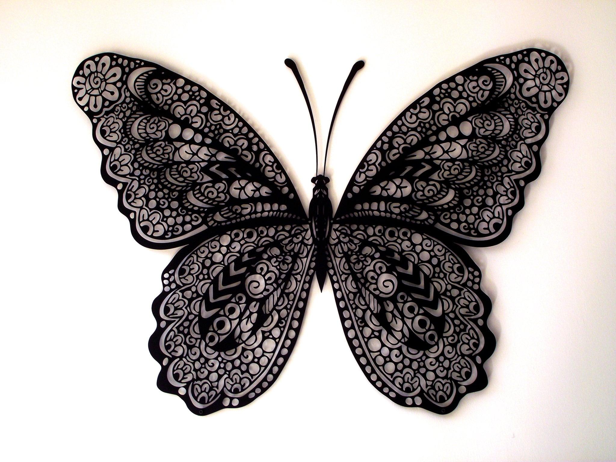 ・"Butterfly"・Premium Metal Wall Art - Limited Edition - ArtDesigna Glass Printing Wall Art