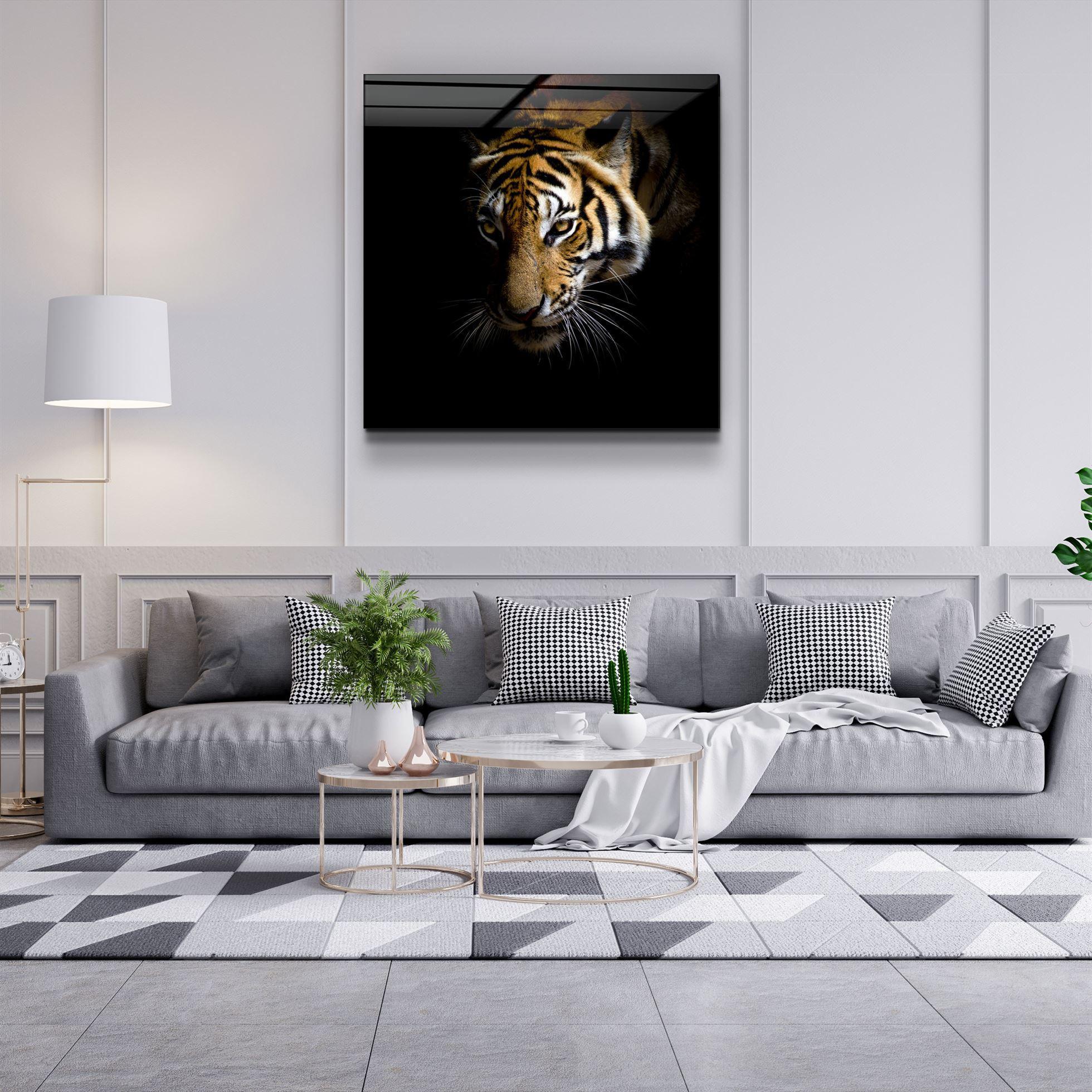 King of the Jungle | Glass Wall Art - Artdesigna