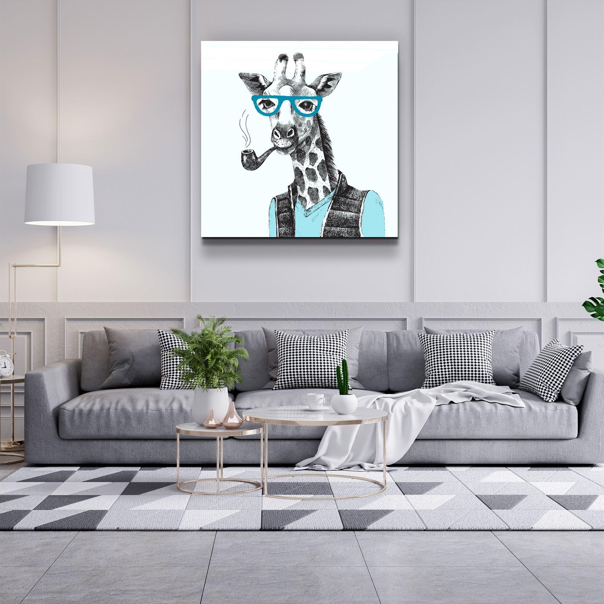 ・"Bay Giraffe"・Glass Wall Art - ArtDesigna Glass Printing Wall Art