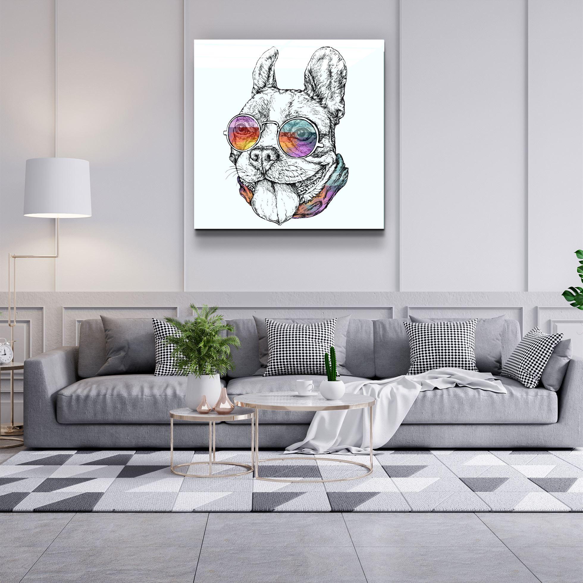 ・"Dog"・Glass Wall Art - ArtDesigna Glass Printing Wall Art