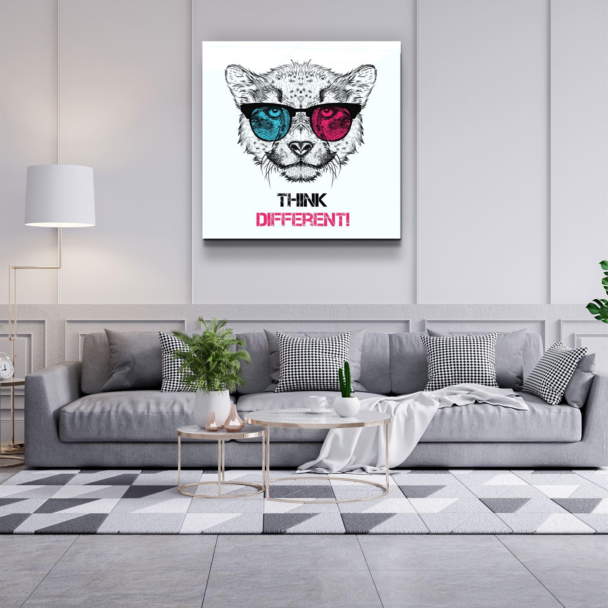 ・"Think Different"・Glass Wall Art - ArtDesigna Glass Printing Wall Art