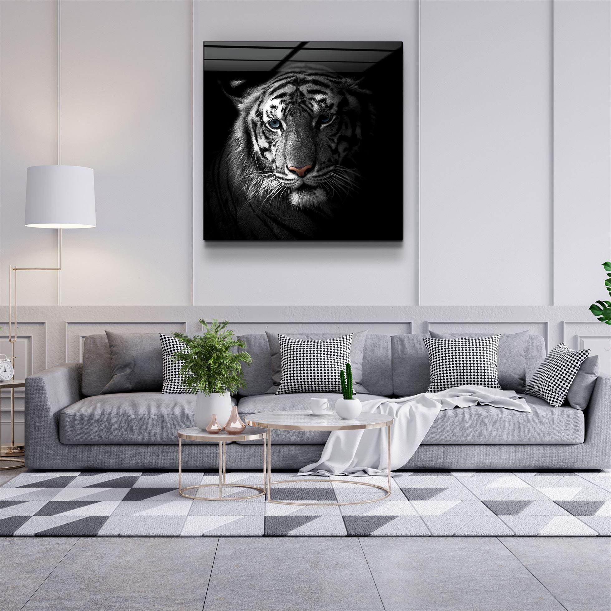 ・"Tiger"・Glass Wall Art - ArtDesigna Glass Printing Wall Art