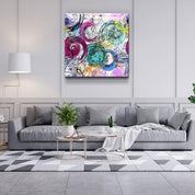 ・"Absctract Colors"・Glass Wall Art - ArtDesigna Glass Printing Wall Art