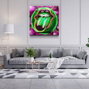 ・"The Green Pill For a Fun"・Glass Wall Art - ArtDesigna Glass Printing Wall Art