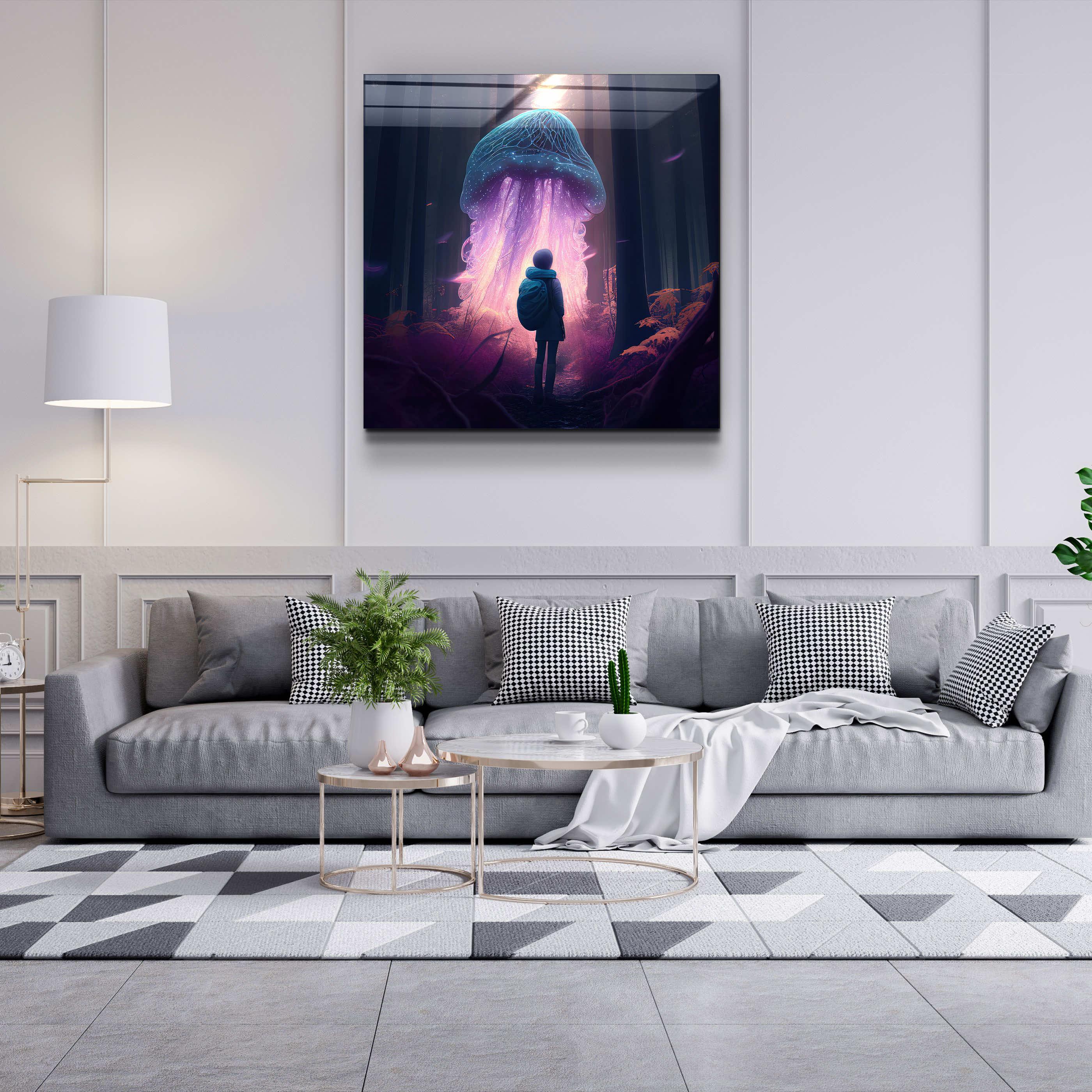 ."Alone in the Secret Forest V2". Glass Wall Art - ArtDesigna Glass Printing Wall Art