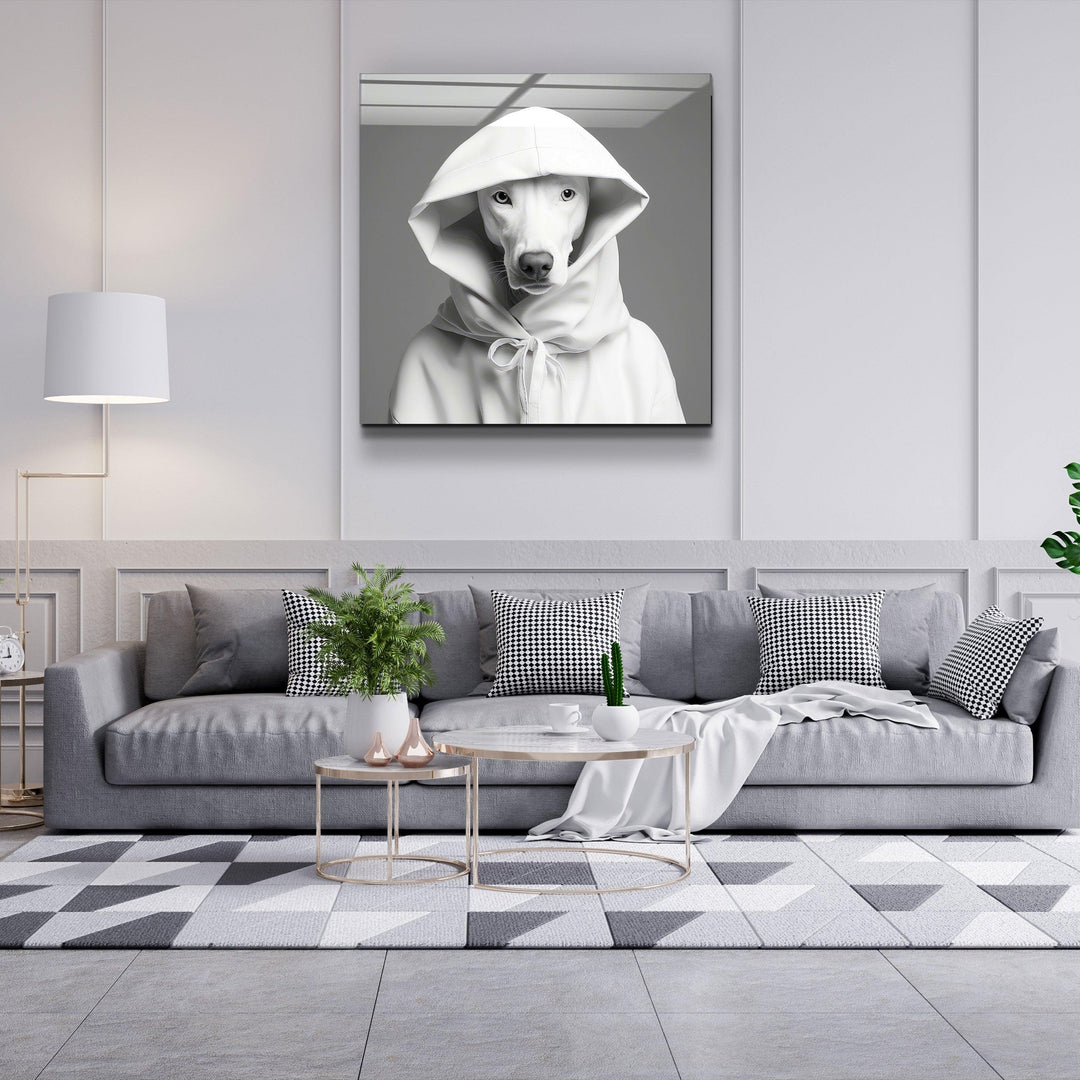 ."Stylish Dogs - V1". Designer's Collection Glass Wall Art - ArtDesigna Glass Printing Wall Art