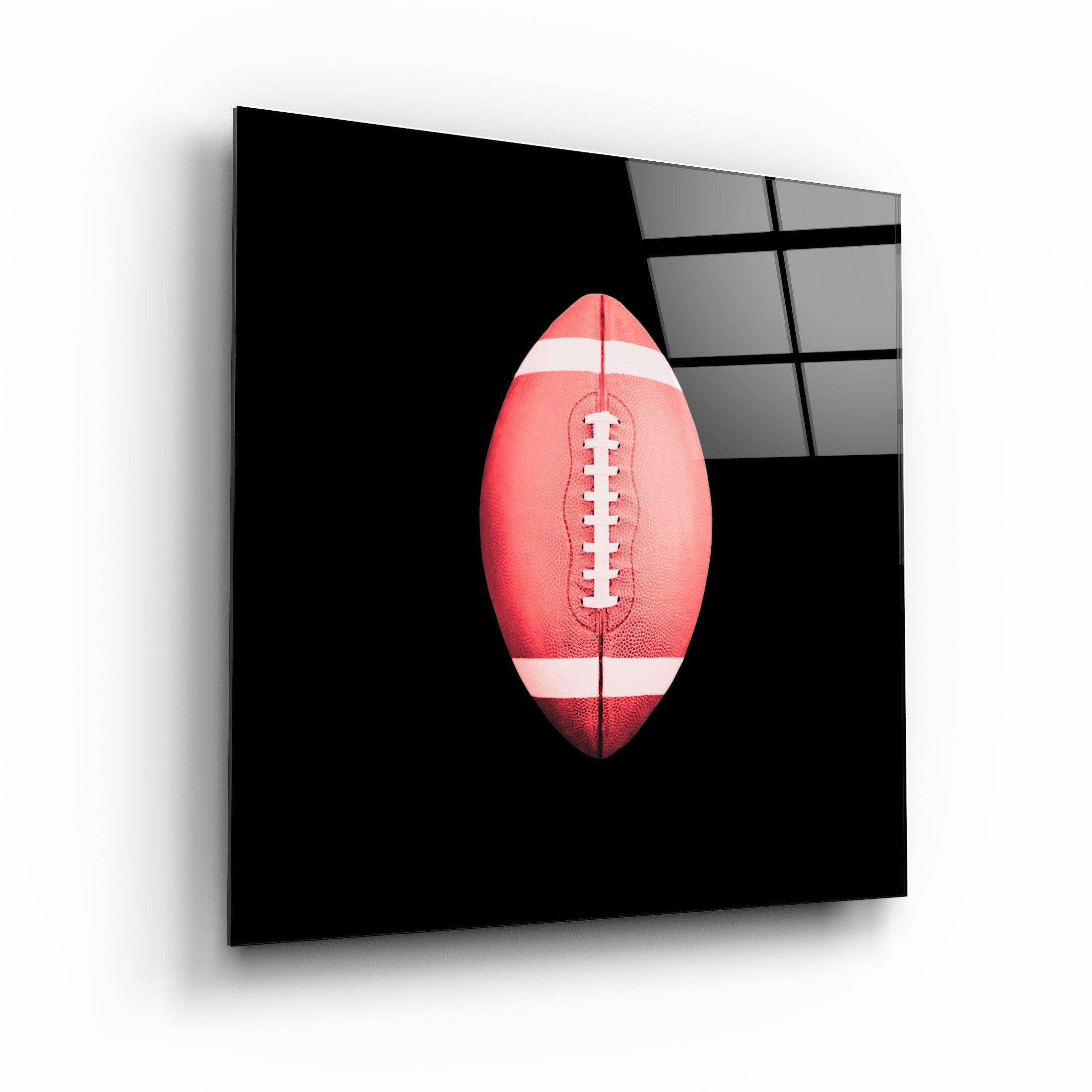 ."Recolored Designs - American Football". Glass Wall Art - ArtDesigna Glass Printing Wall Art