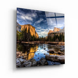 ・"Silent River"・Glass Wall Art