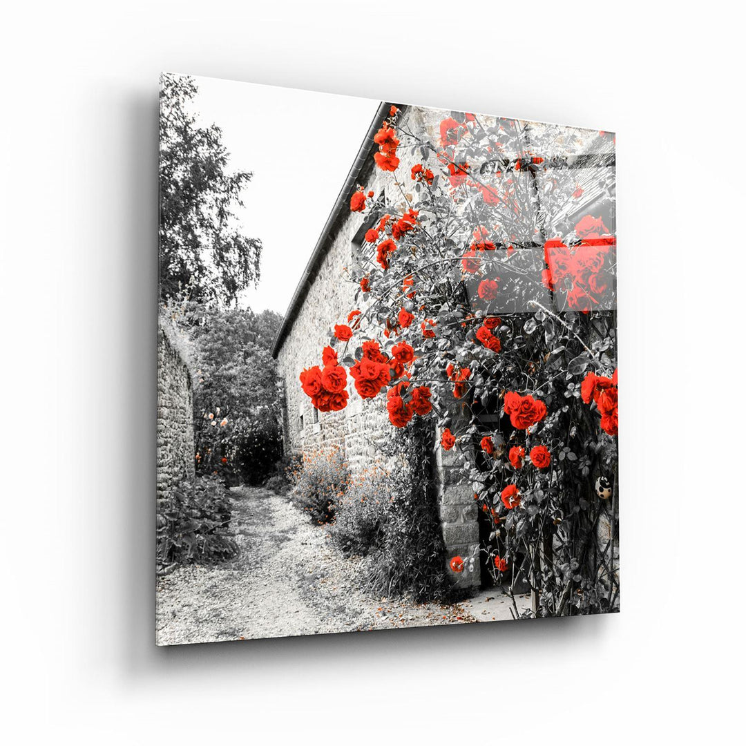 ・"Red Roses"・Glass Wall Art - ArtDesigna Glass Printing Wall Art
