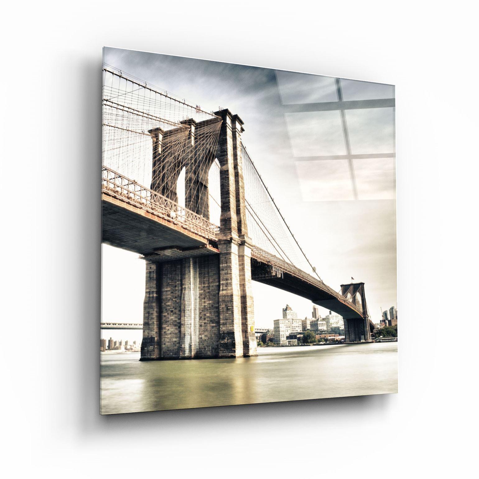 ・"Brooklyn Bridge"・Glass Wall Art - ArtDesigna Glass Printing Wall Art