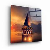 ・"Galata Tower- Istanbul"・Glass Wall Art