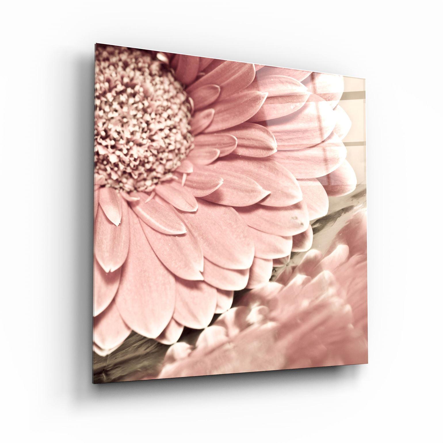 ・"Pink Flower"・Glass Wall Art - ArtDesigna Glass Printing Wall Art