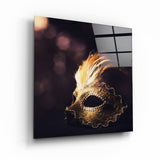 Ballmaske – Glasbild