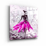 Frauen (Pink) – Glasbild