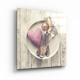 ・"Heart"・Glass Wall Art