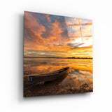 Goldener See – Glasbild