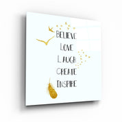 ・"Believe"・Glass Wall Art - ArtDesigna Glass Printing Wall Art