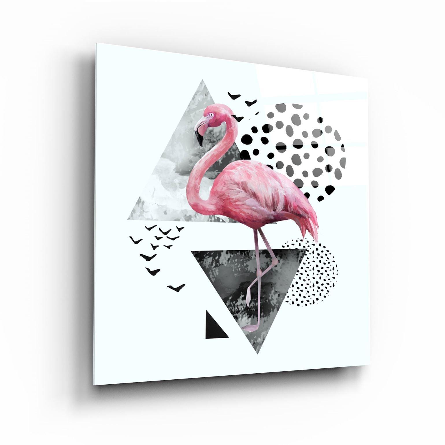 ・"Flamingo"・Glass Wall Art - ArtDesigna Glass Printing Wall Art