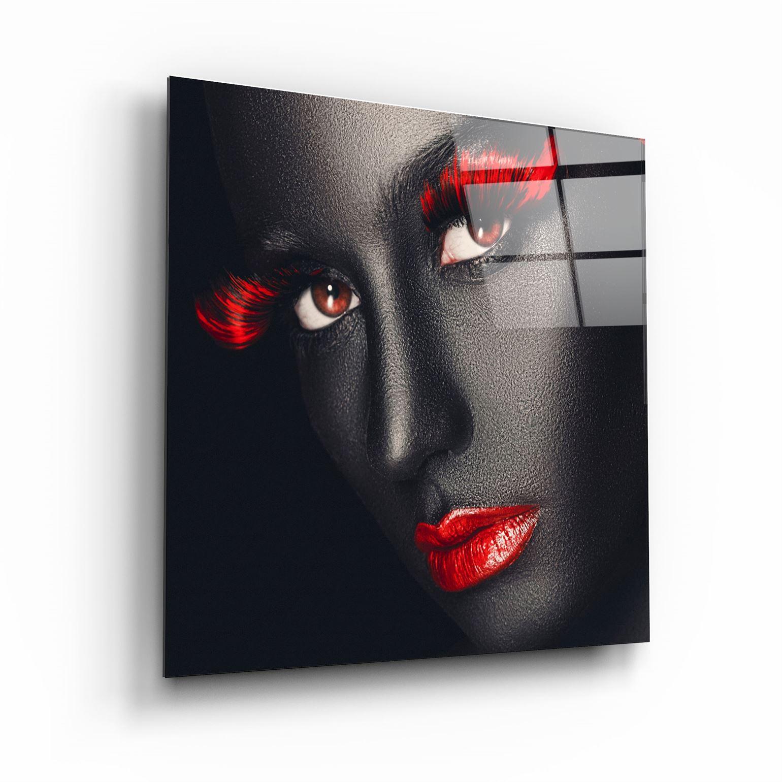 ・"Red Expressions"・Glass Wall Art - ArtDesigna Glass Printing Wall Art