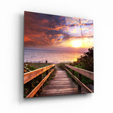 ・"Sea Landscape"・Glass Wall Art