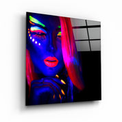 ・"Neon Dancer"・Glass Wall Art - ArtDesigna Glass Printing Wall Art