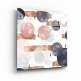 ."Pastel Abstract 2". Glass Wall Art