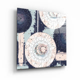 ."Pastel Abstract 7". Glass Wall Art