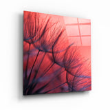 Blume & Sonnenuntergang – Glasbild