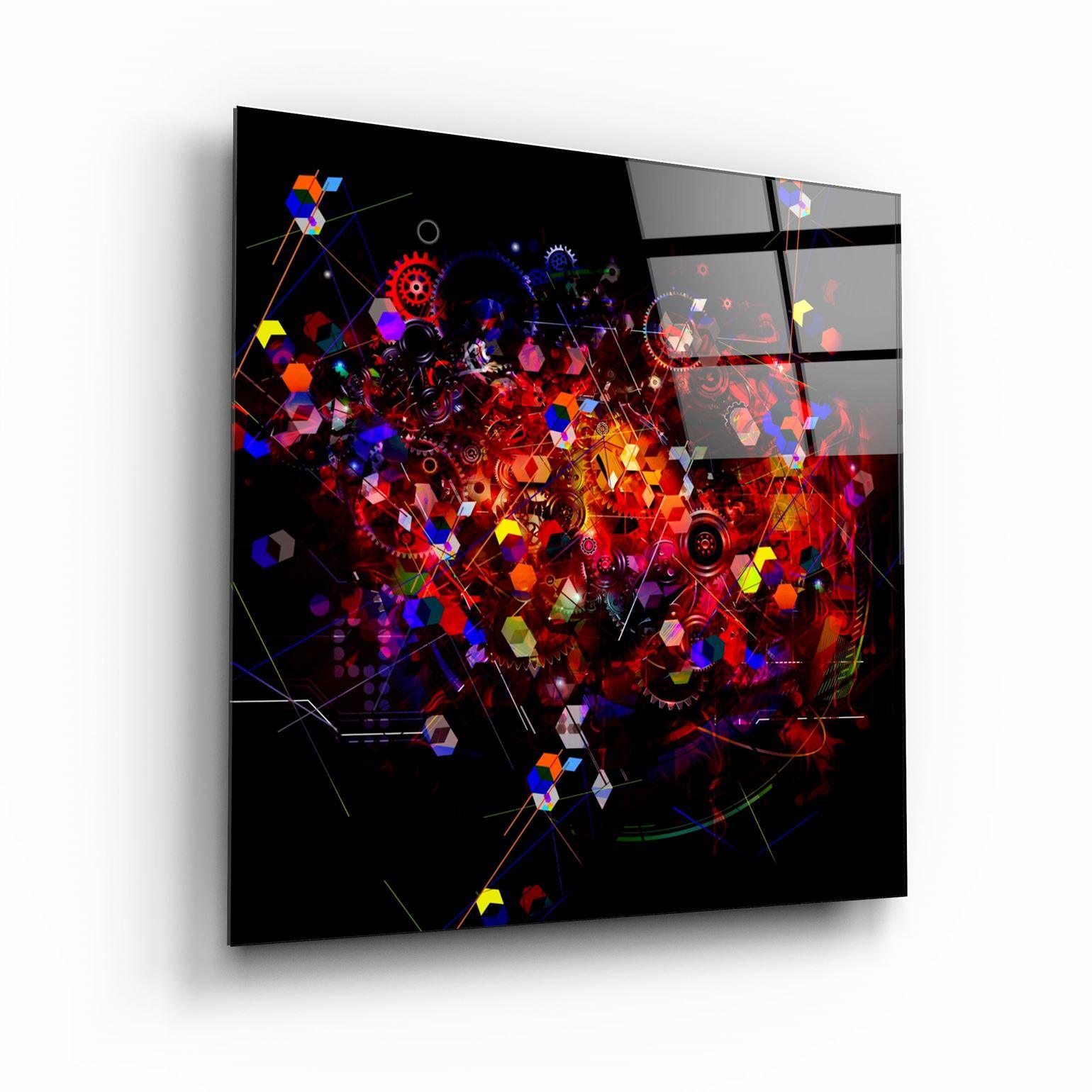 ・"Abstract Colors"・Glass Wall Art - ArtDesigna Glass Printing Wall Art