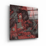 Abstrakte Muster – Glasbild