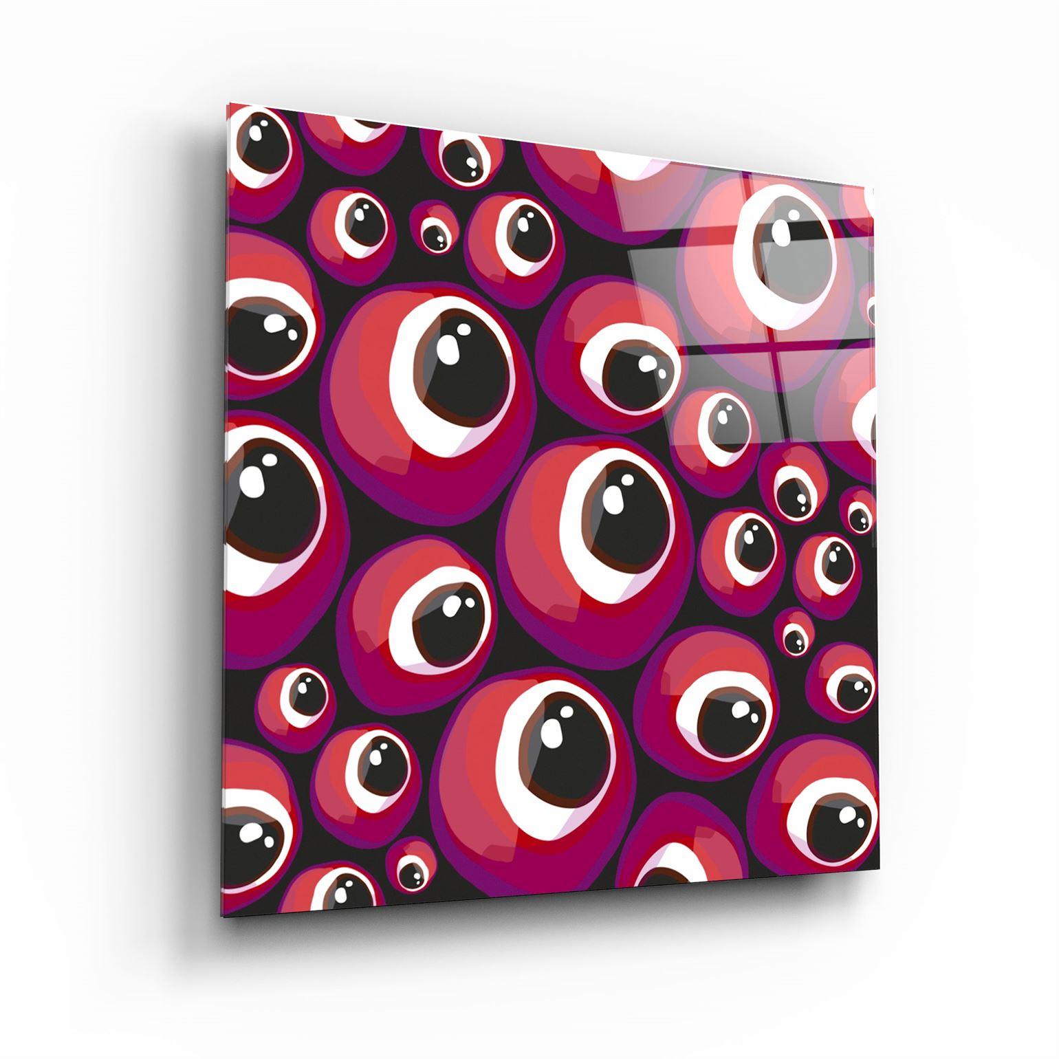 ・"Red Eyes"・Glass Wall Art - ArtDesigna Glass Printing Wall Art