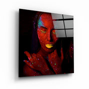 ・"Dreamer Red"・Glass Wall Art - ArtDesigna Glass Printing Wall Art