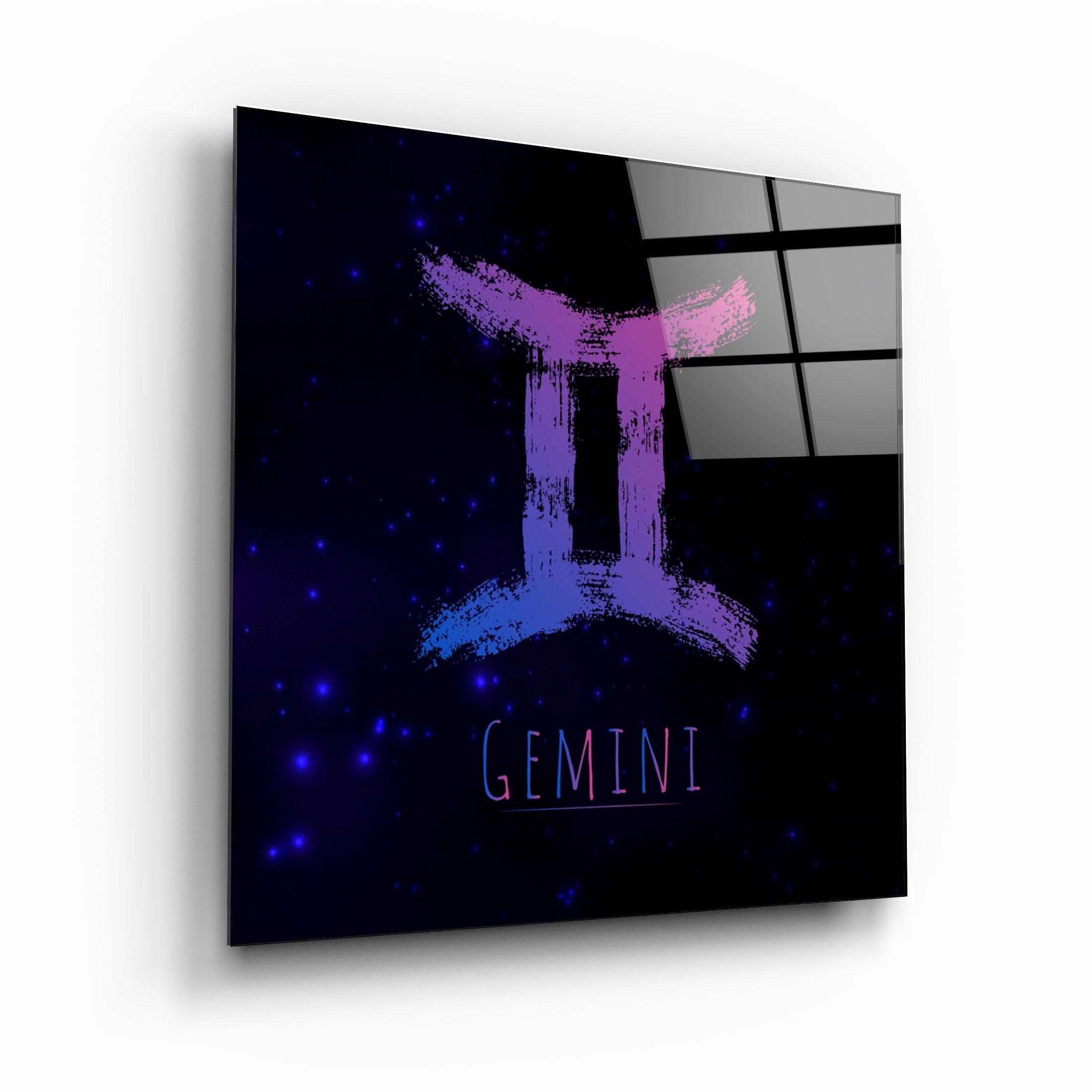."Zodiac V2 - Gemini". Glass Wall Art - ArtDesigna Glass Printing Wall Art