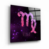."Zodiac V2 - Virgo". Glass Wall Art