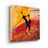 ・"Abstract Dancers"・Glass Wall Art