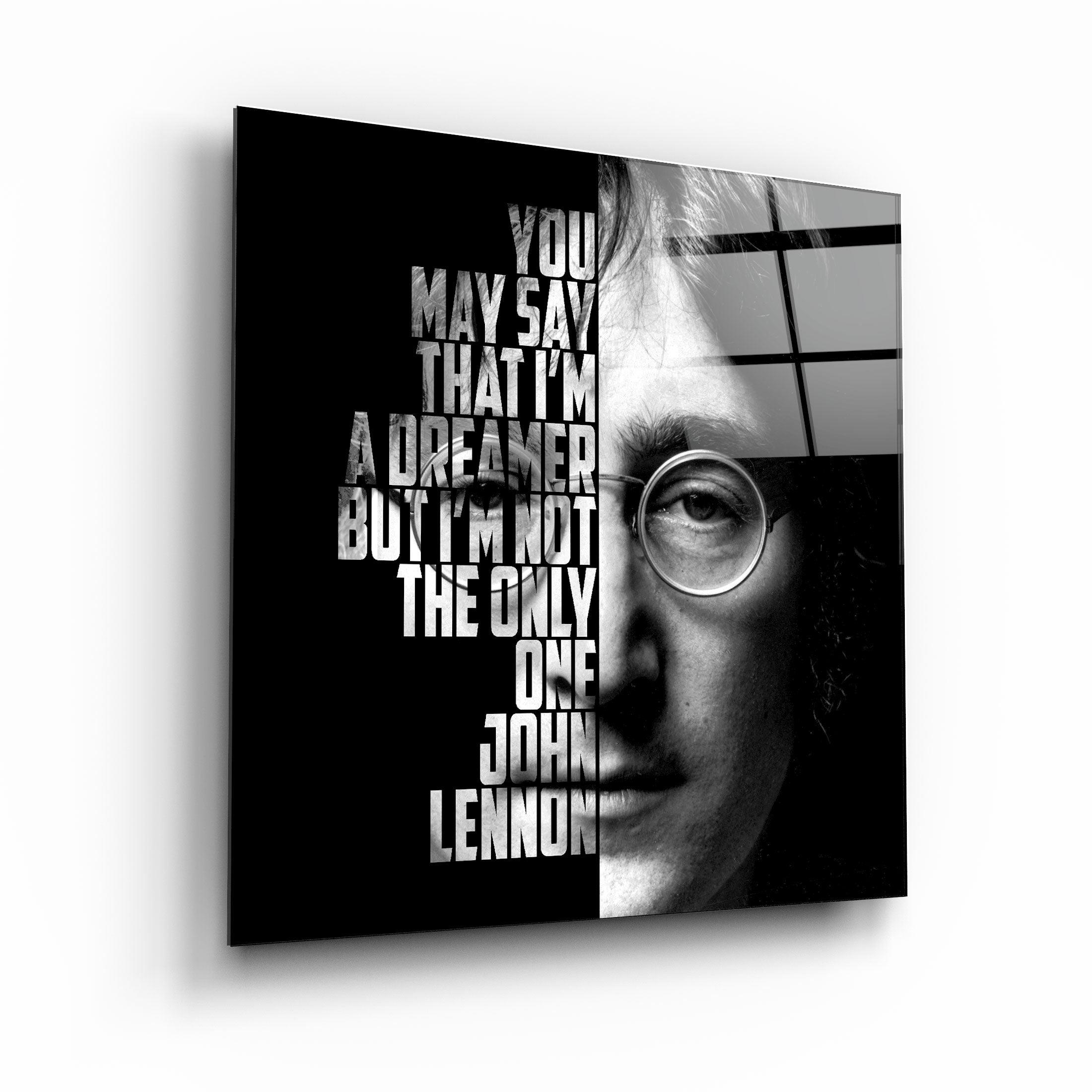 ・"John Lennon"・Designers Collection Glass Wall Art - ArtDesigna Glass Printing Wall Art