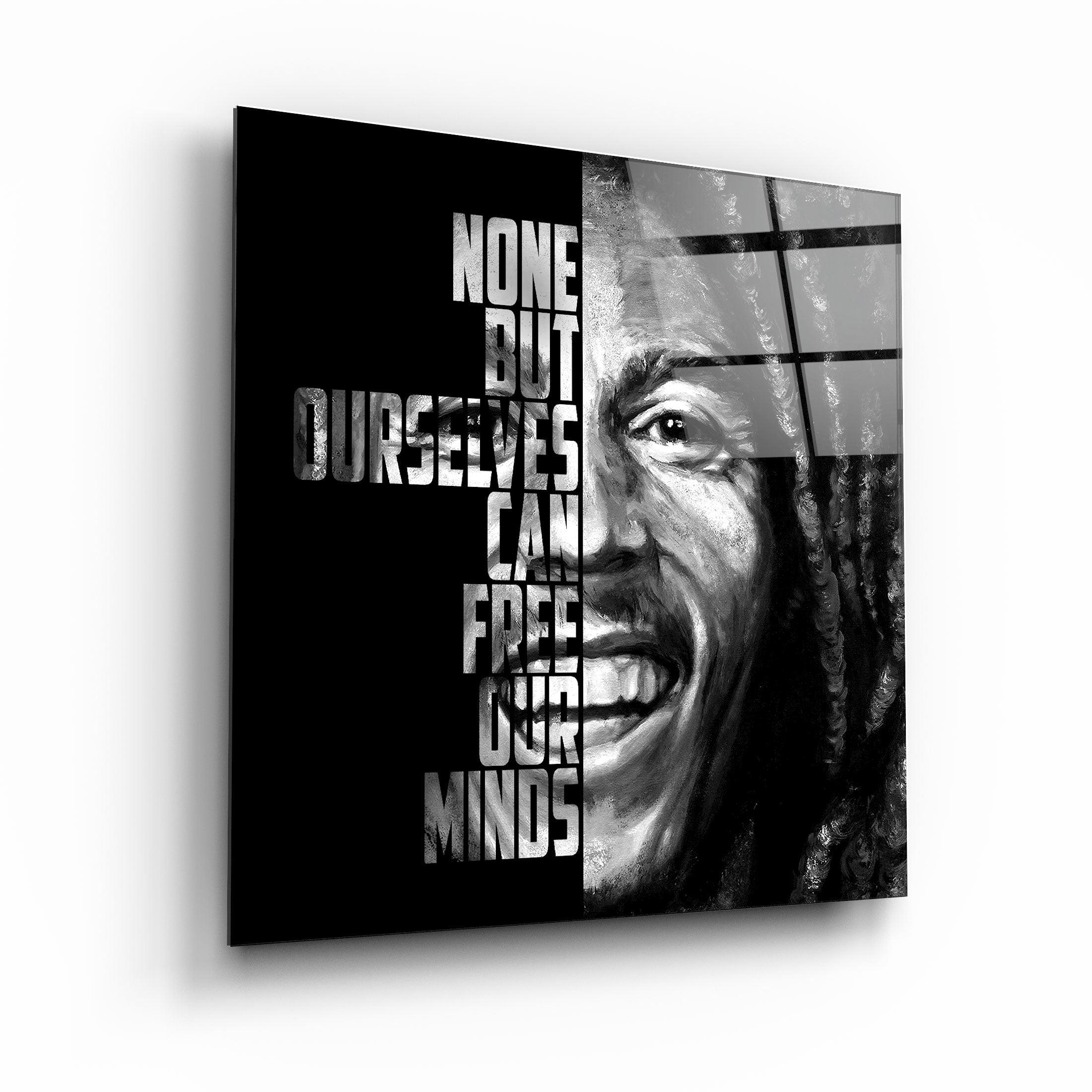 ・"Bob Marley"・Designers Collection Glass Wall Art - ArtDesigna Glass Printing Wall Art